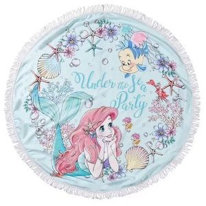 Little Mermaid Inspired Round Blanket
